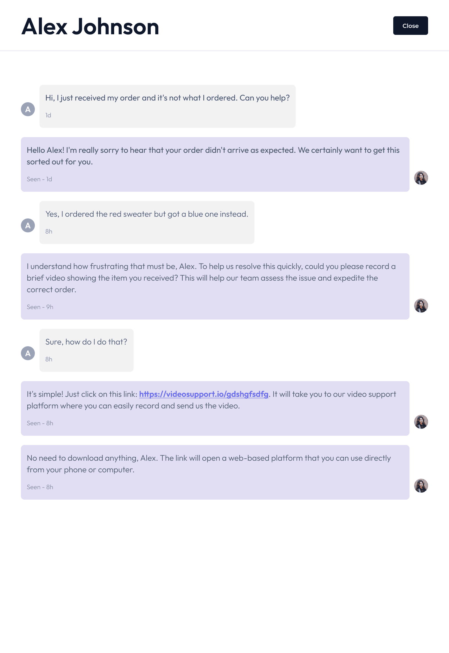 Step 1 - Request a recording in your chat